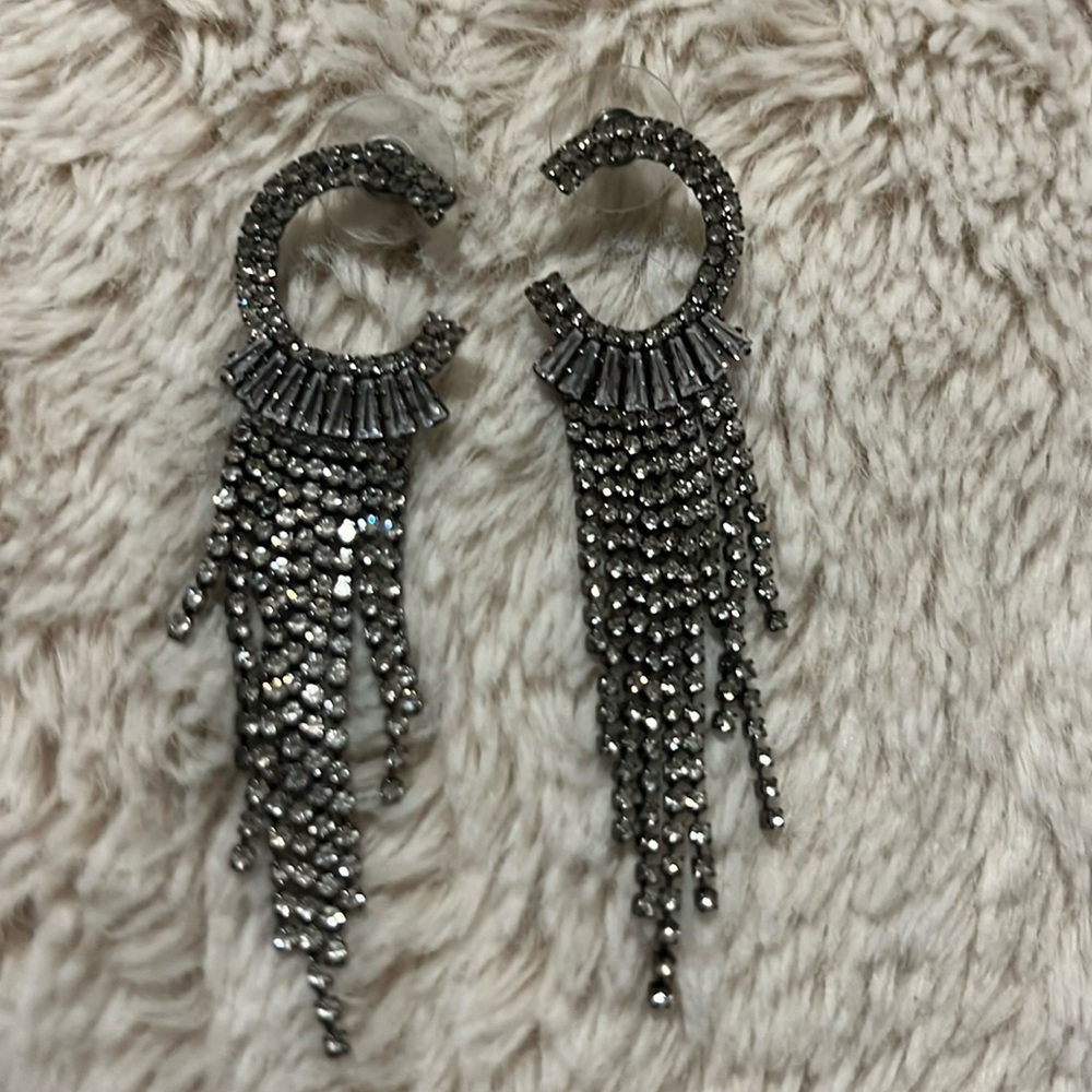 Park Lane Interstellar Hematite Sparkle earrings